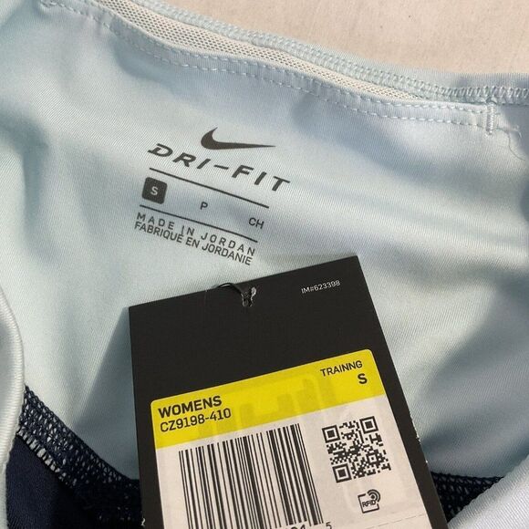 New The Nike One Activewear Pant Mid Rise 7/8 Length Blue Block Women's Small - Picture 3 of 9